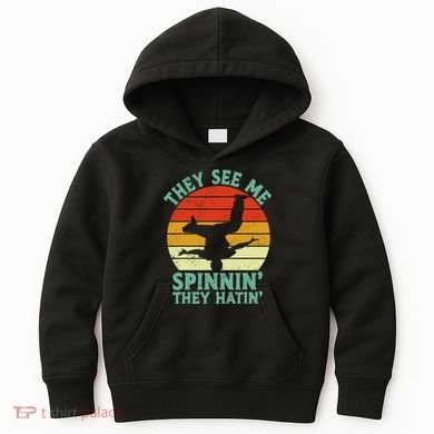 Breakdancing Bboying Bboy Funny Breakdancer Kids Hoodie