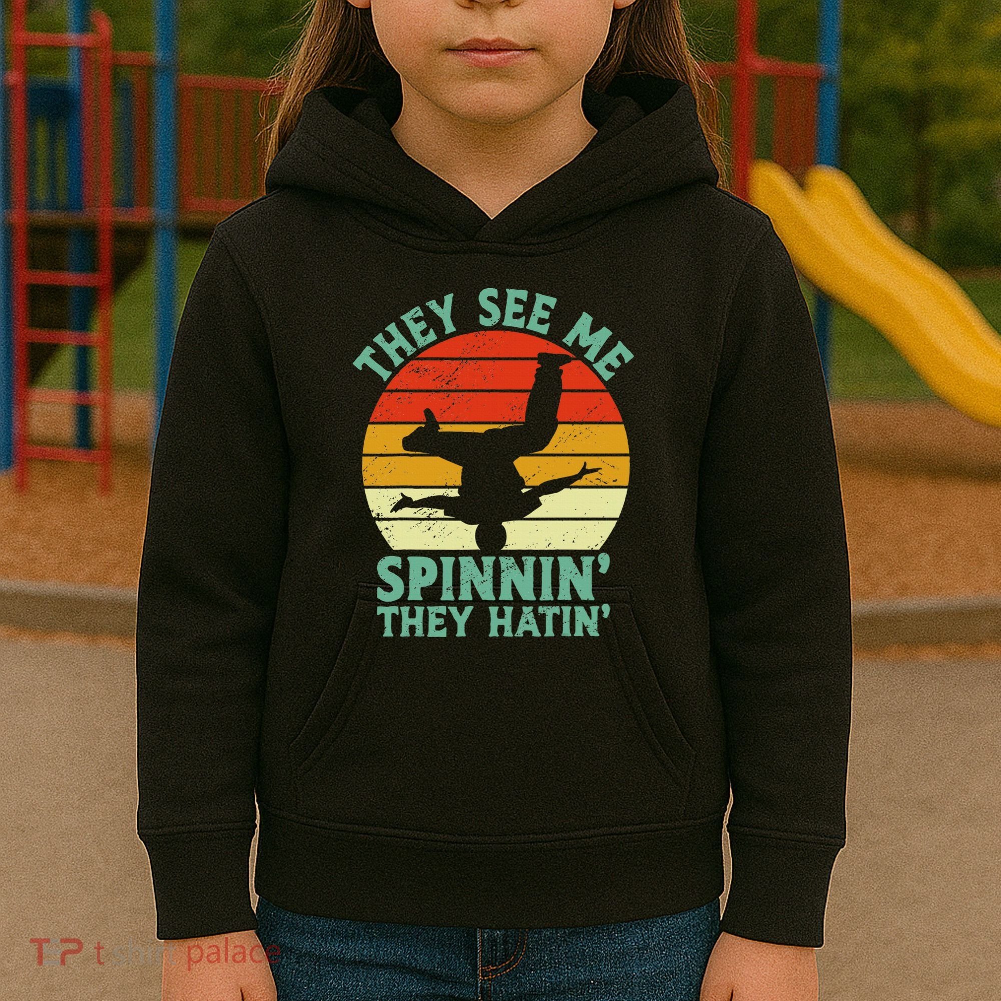 Breakdancing Bboying Bboy Funny Breakdancer Kids Hoodie