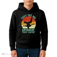 Breakdancing Bboying Bboy Funny Breakdancer Kids Hoodie thumb 4