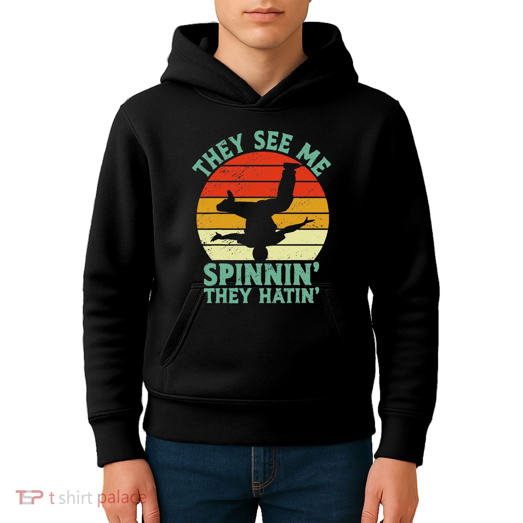 Breakdancing Bboying Bboy Funny Breakdancer Kids Hoodie