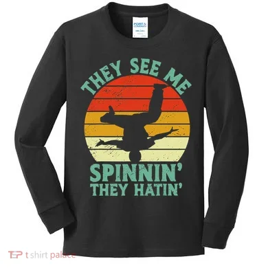 Breakdancing Bboying Bboy Funny Breakdancer Kids Long Sleeve Shirt