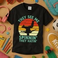 Breakdancing Bboying Bboy Funny Breakdancer Kids T-Shirt thumb 3