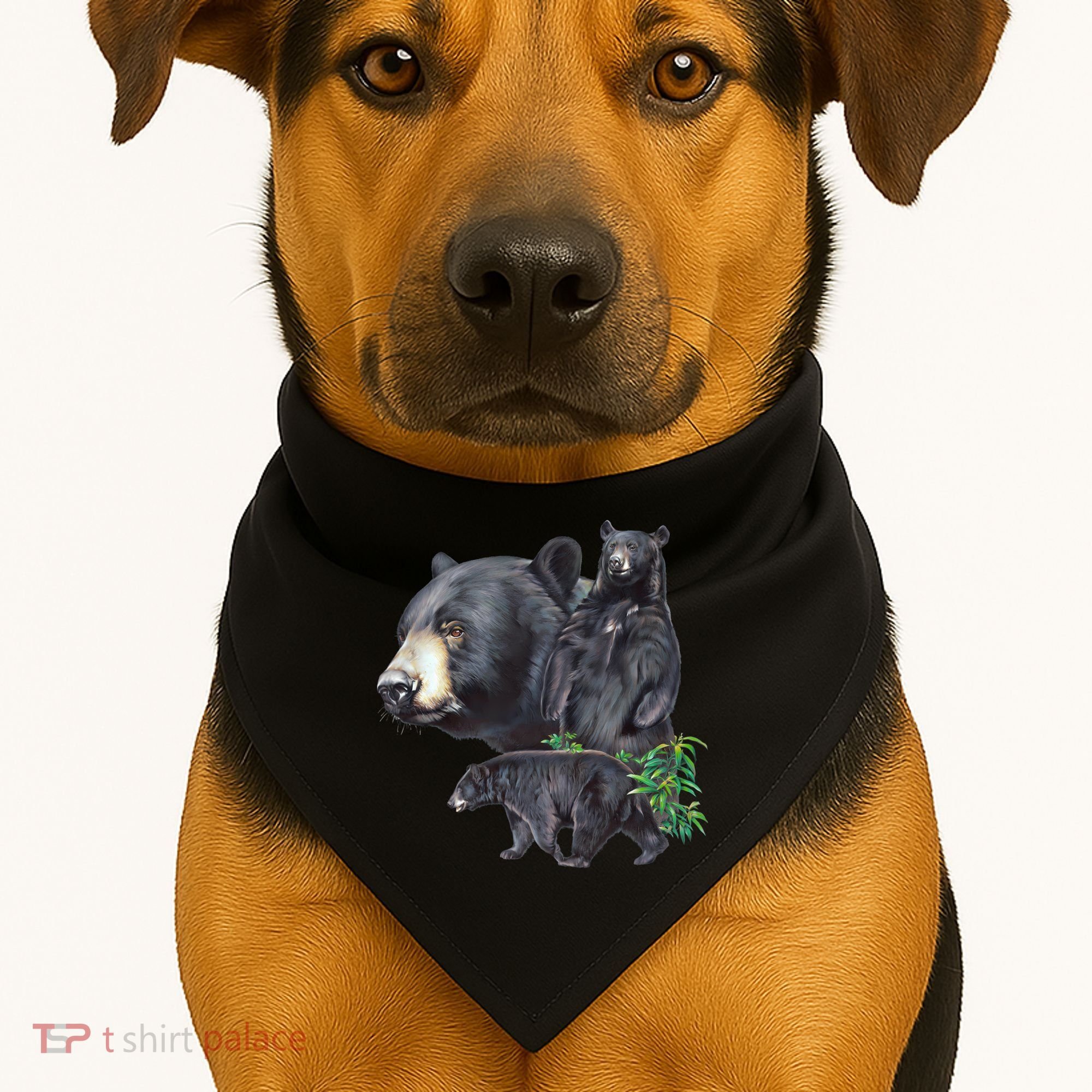Black Bears USA-Made Doggie Bandana