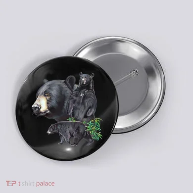 Black Bears Button
