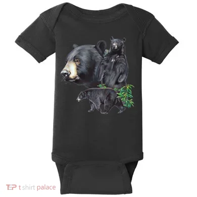 Black Bears Baby Bodysuit
