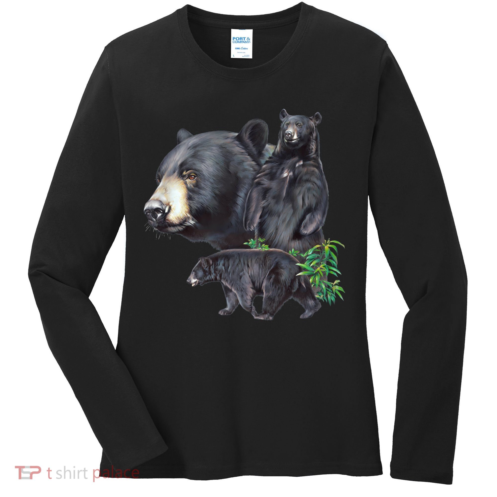 Black Bears Women's Long Sleeve Shirt