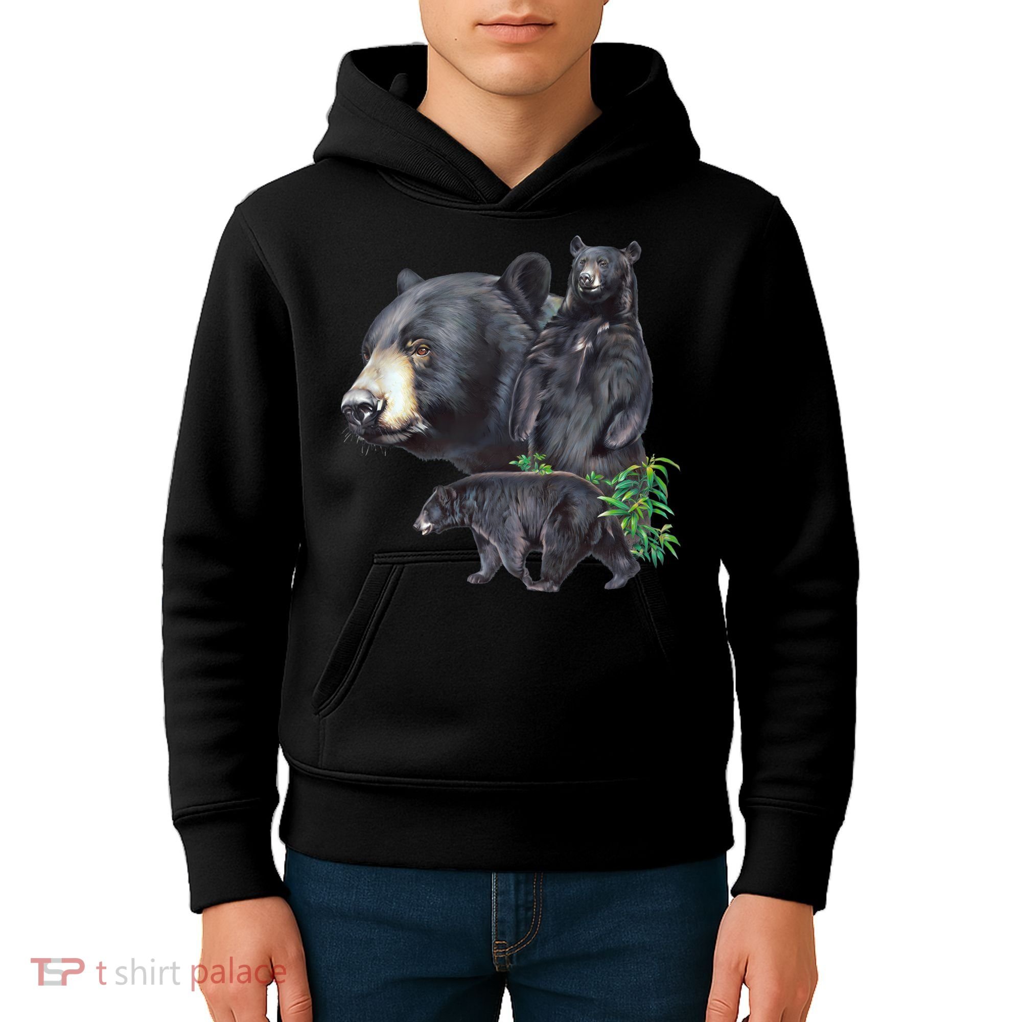 Black Bears Kids Hoodie