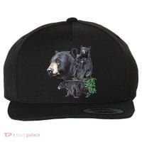Black Bears Wool Snapback Cap thumb 0