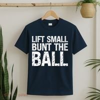 Baseball Batter Batting Strategy Lift Small Bunt The Ball T-Shirt thumb 2