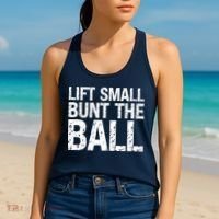 Baseball Batter Batting Strategy Lift Small Bunt The Ball Women's Tank Top thumb 2