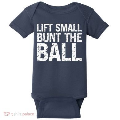 Baseball Batter Batting Strategy Lift Small Bunt The Ball Baby Bodysuit