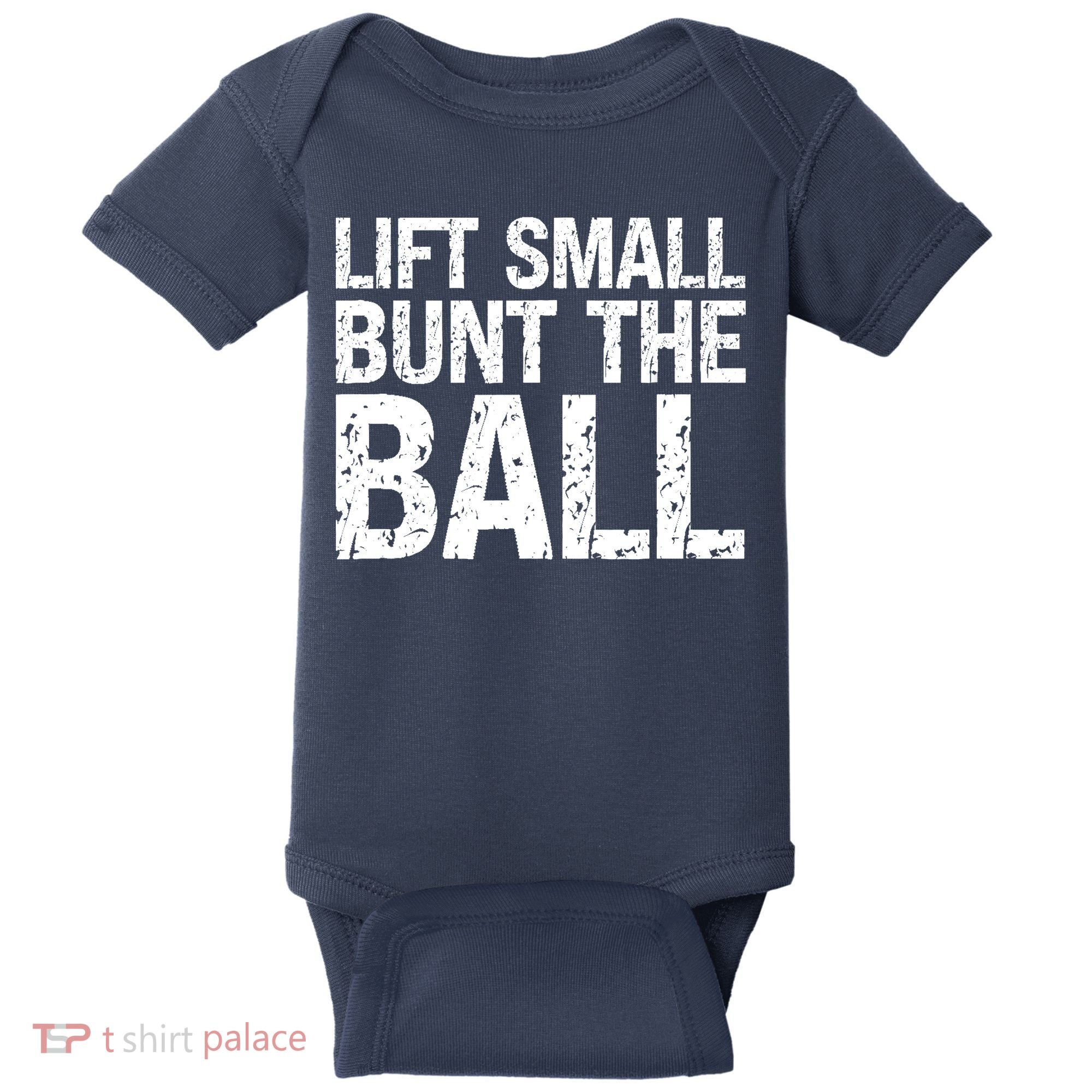 Baseball Batter Batting Strategy Lift Small Bunt The Ball Baby Bodysuit