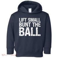 Baseball Batter Batting Strategy Lift Small Bunt The Ball Toddler Hoodie thumb 0