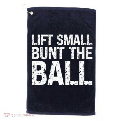 Baseball Batter Batting Strategy Lift Small Bunt The Ball Golf Towel