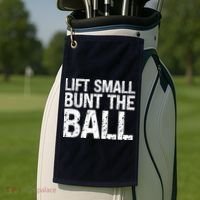 Baseball Batter Batting Strategy Lift Small Bunt The Ball Golf Towel thumb 2