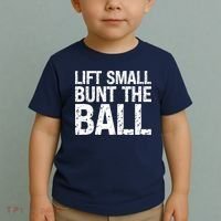 Baseball Batter Batting Strategy Lift Small Bunt The Ball Toddler T-Shirt thumb 2
