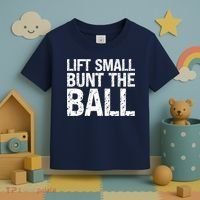 Baseball Batter Batting Strategy Lift Small Bunt The Ball Toddler T-Shirt thumb 3