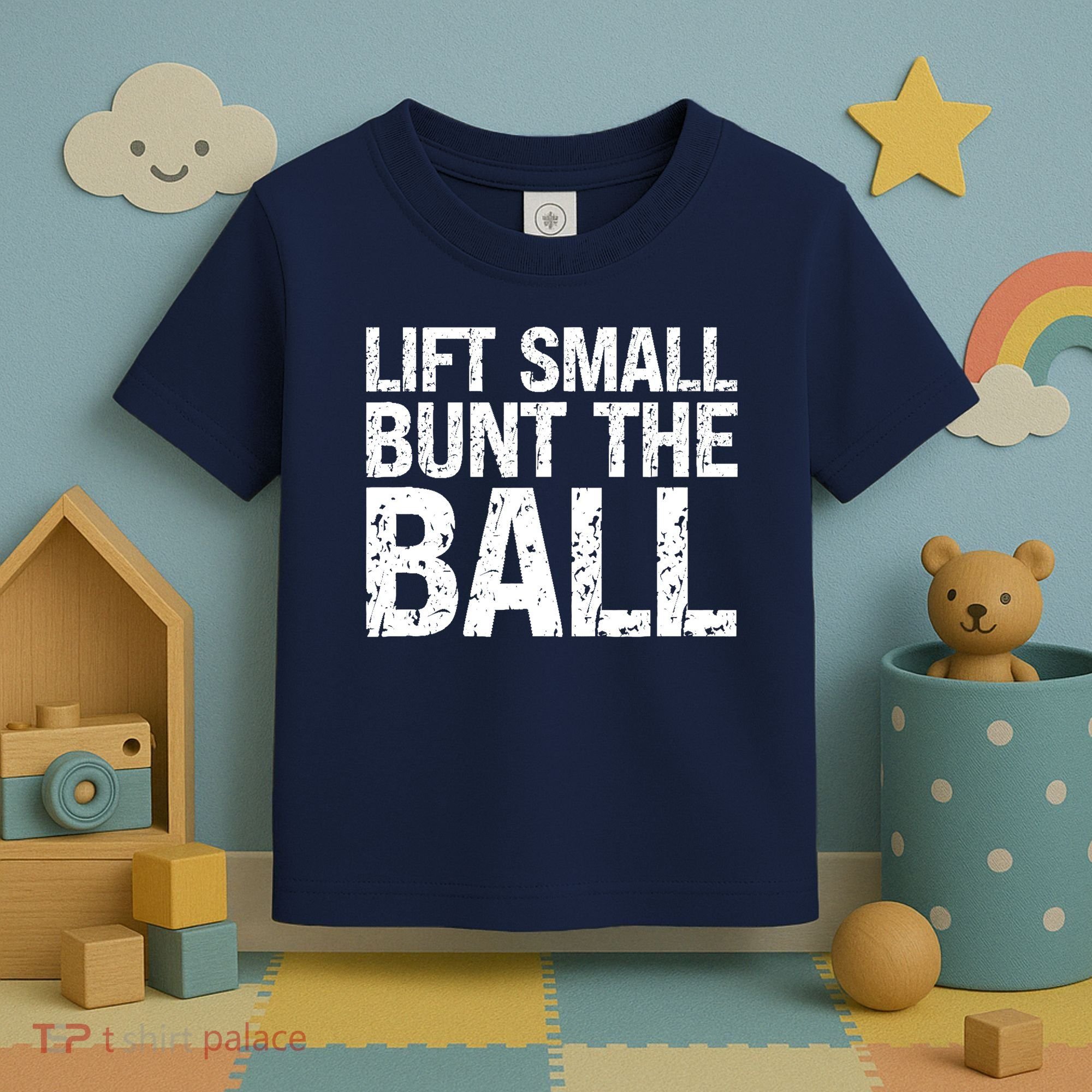 Baseball Batter Batting Strategy Lift Small Bunt The Ball Toddler T-Shirt