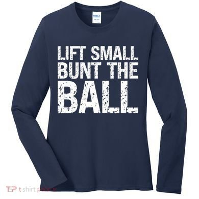 Baseball Batter Batting Strategy Lift Small Bunt The Ball Women's Long Sleeve Shirt