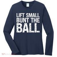 Baseball Batter Batting Strategy Lift Small Bunt The Ball Women's Long Sleeve Shirt thumb 0