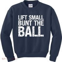 Baseball Batter Batting Strategy Lift Small Bunt The Ball Kids Sweatshirt thumb 0