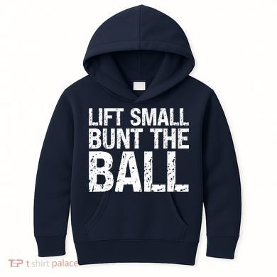 Baseball Batter Batting Strategy Lift Small Bunt The Ball Kids Hoodie