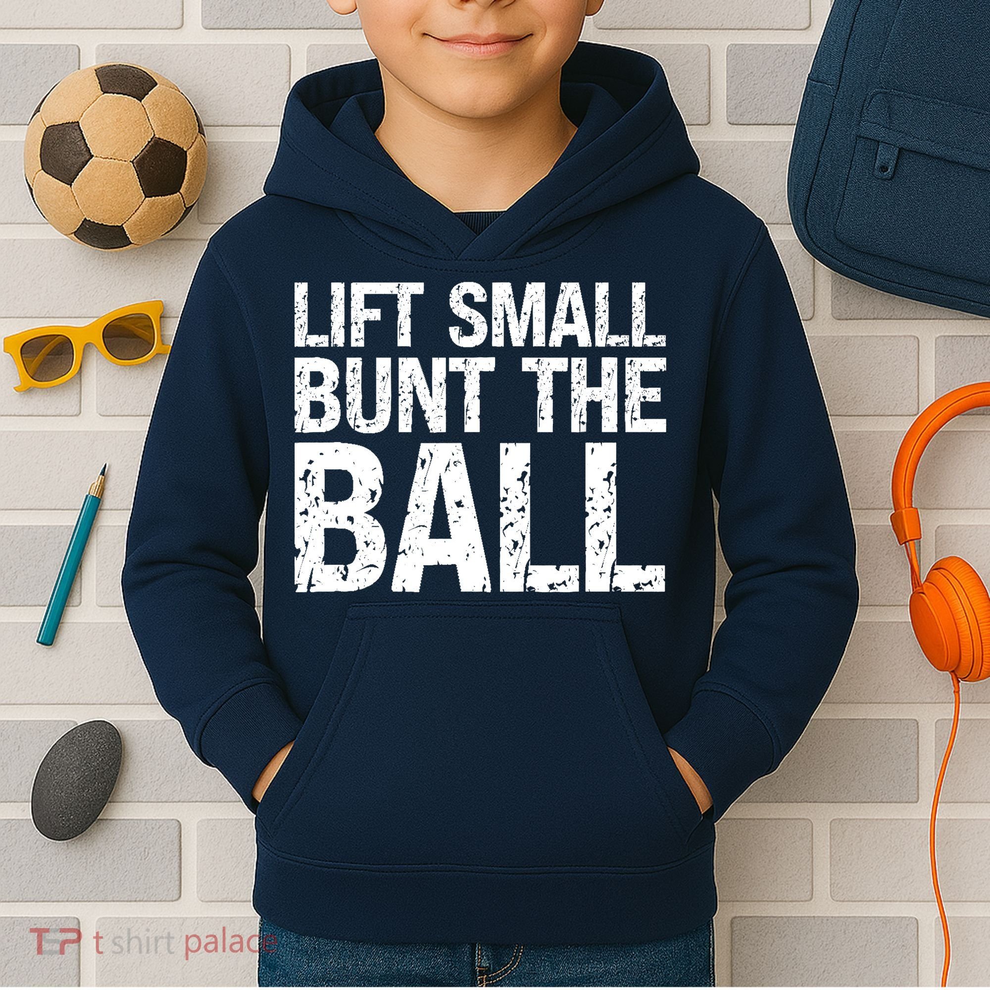 Baseball Batter Batting Strategy Lift Small Bunt The Ball Kids Hoodie