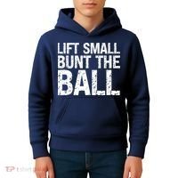 Baseball Batter Batting Strategy Lift Small Bunt The Ball Kids Hoodie thumb 4