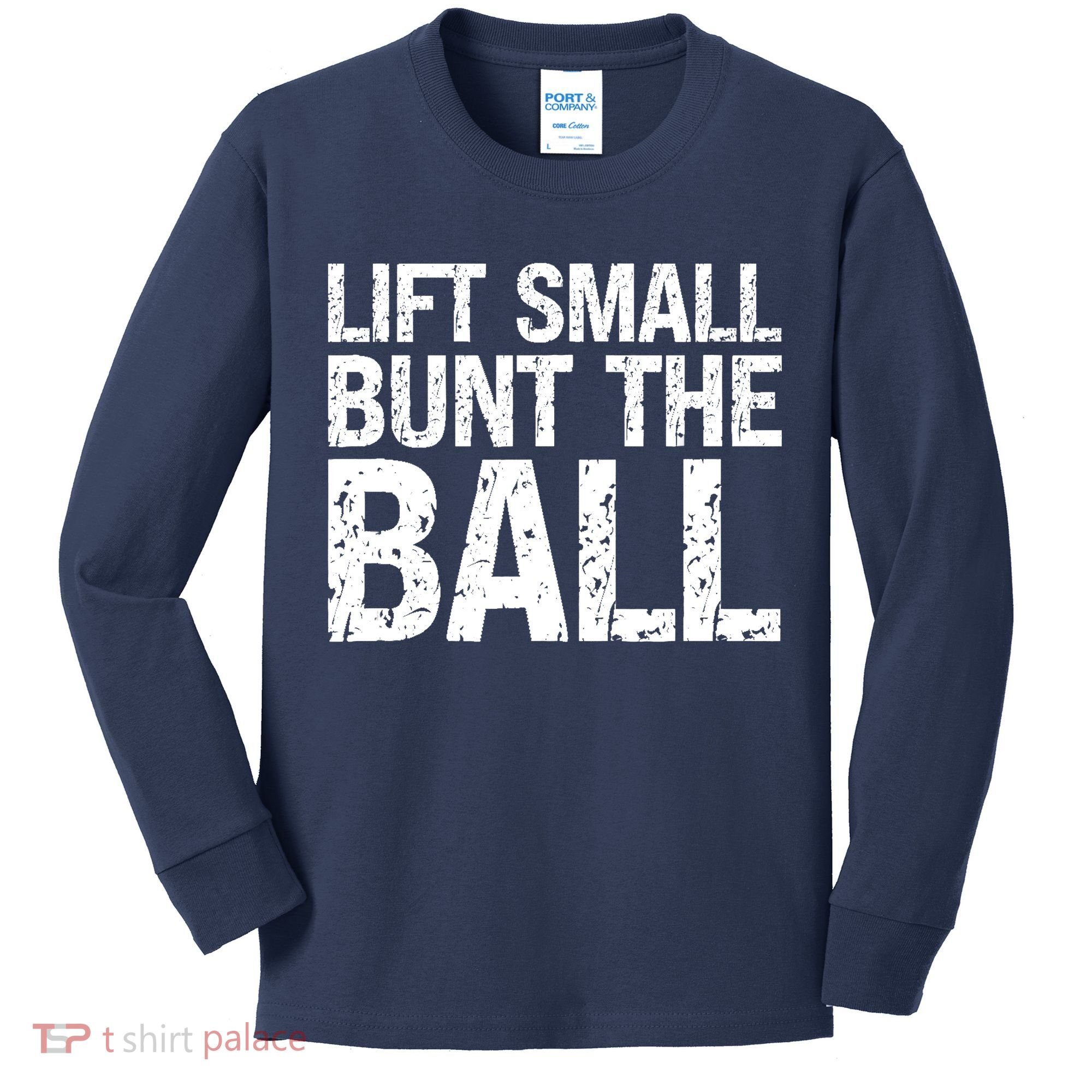Baseball Batter Batting Strategy Lift Small Bunt The Ball Kids Long Sleeve Shirt