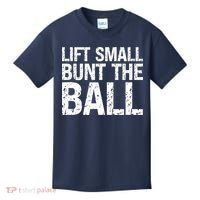 Baseball Batter Batting Strategy Lift Small Bunt The Ball Kids T-Shirt thumb 0