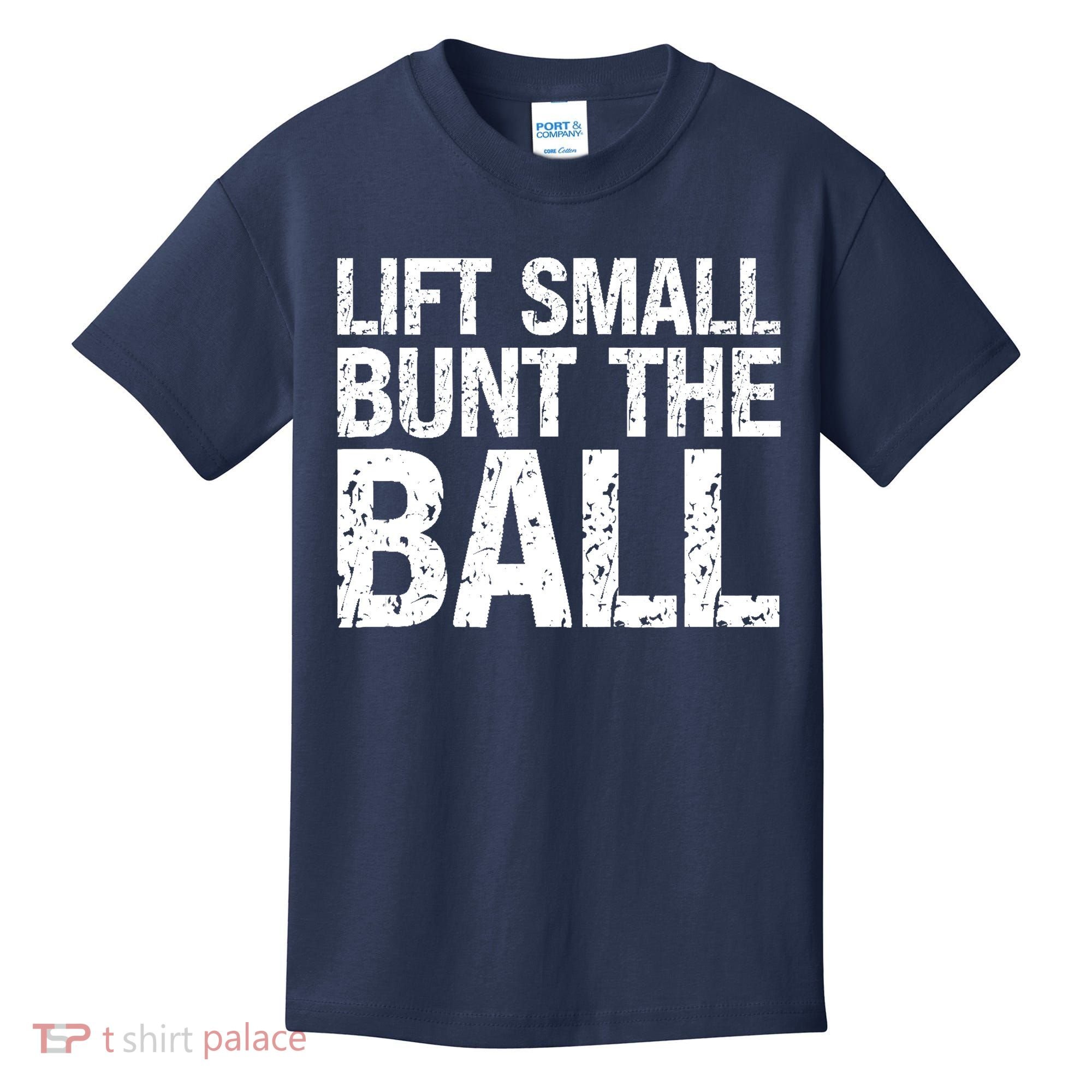 Baseball Batter Batting Strategy Lift Small Bunt The Ball Kids T-Shirt