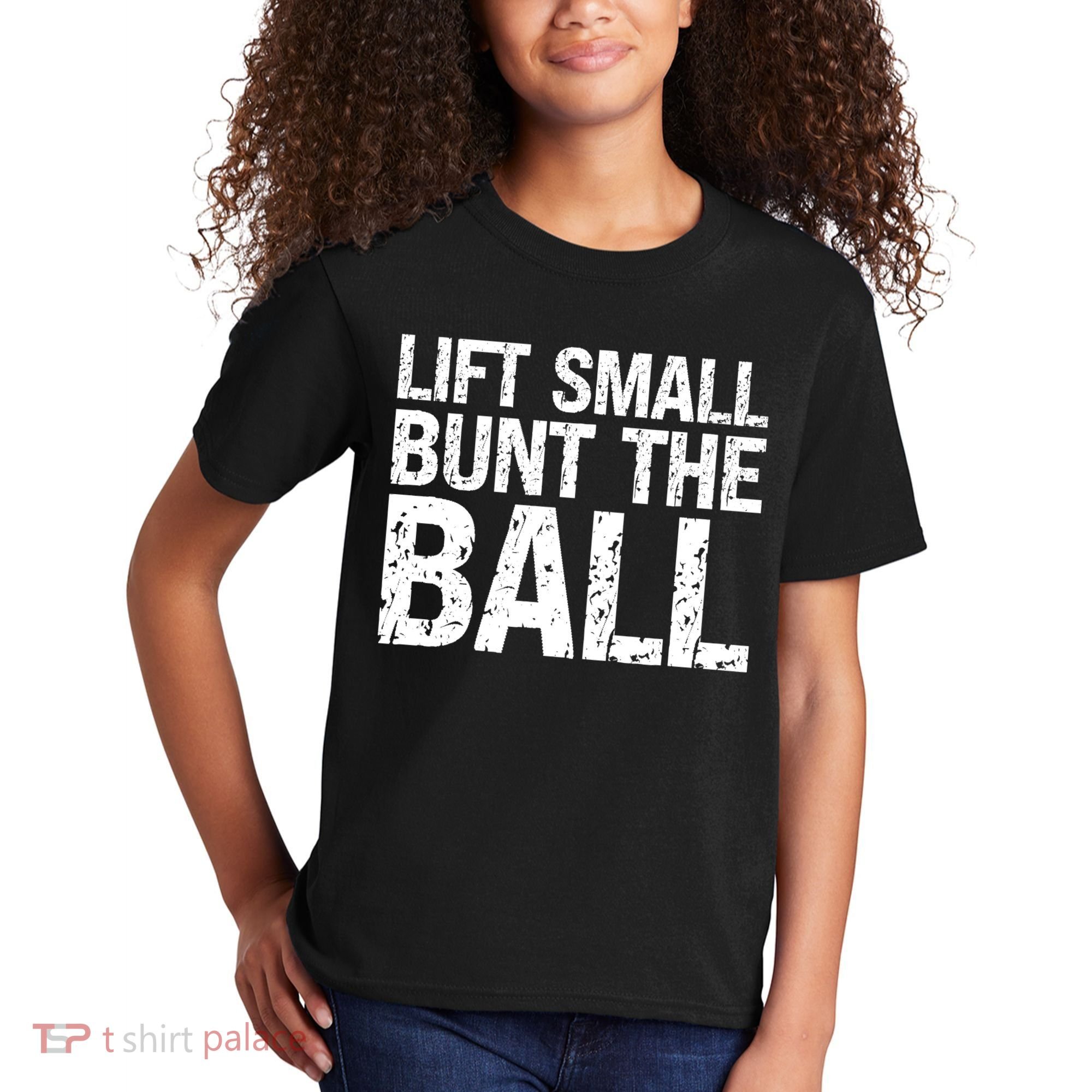 Baseball Batter Batting Strategy Lift Small Bunt The Ball Kids T-Shirt