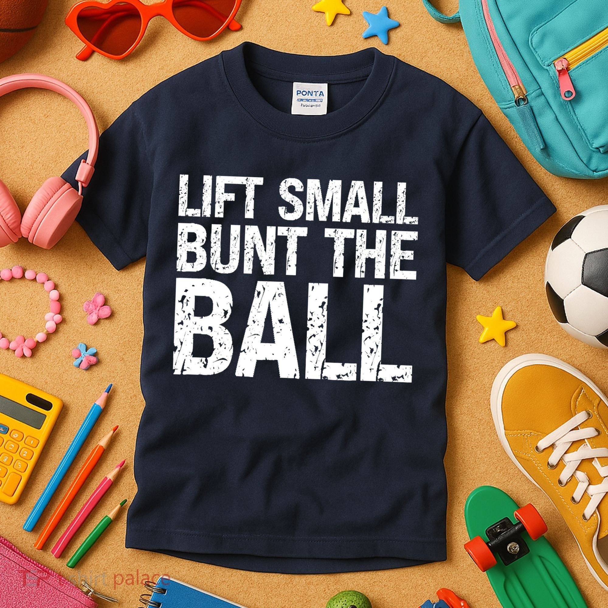 Baseball Batter Batting Strategy Lift Small Bunt The Ball Kids T-Shirt