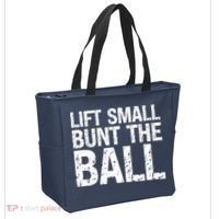 Baseball Batter Batting Strategy Lift Small Bunt The Ball Tote Bag thumb 2