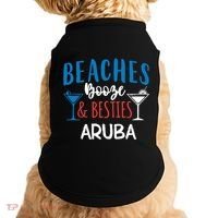 Beaches Booze Besties Bachelorette Aruba Trip Gift Doggie Tank thumb 0