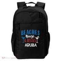 Beaches Booze Besties Bachelorette Aruba Trip Gift Backpack thumb 0