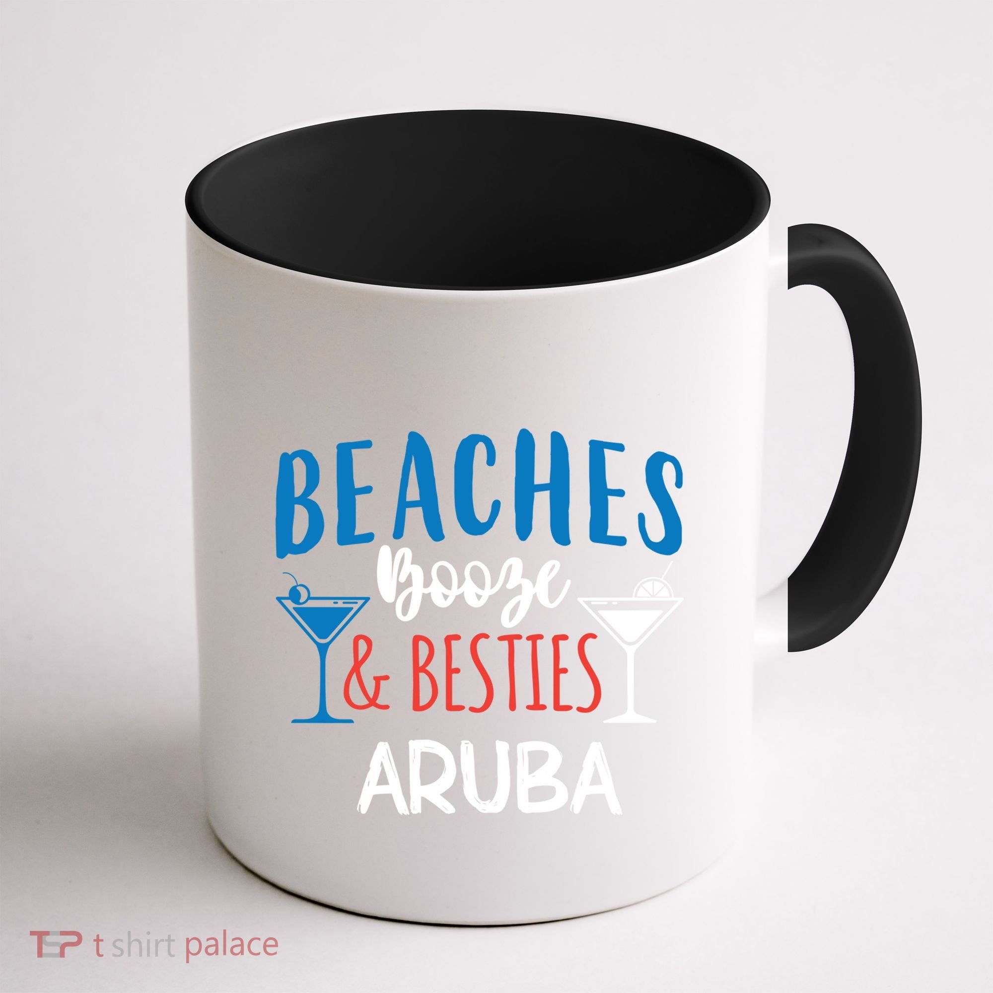 Beaches Booze Besties Bachelorette Aruba Trip Gift Coffee Mug