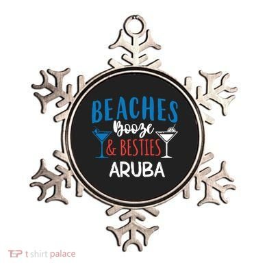 Beaches Booze Besties Bachelorette Aruba Trip Gift Ornament