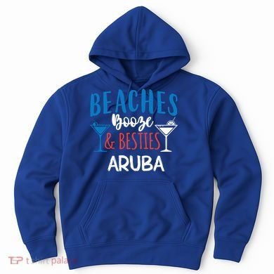 Beaches Booze Besties Bachelorette Aruba Trip Gift Hoodie