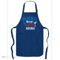 Beaches Booze Besties Bachelorette Aruba Trip Gift Apron thumb 0