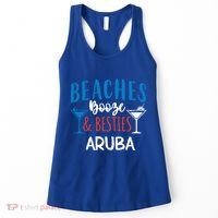 Beaches Booze Besties Bachelorette Aruba Trip Gift Women's Tank Top thumb 0