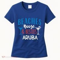 Beaches Booze Besties Bachelorette Aruba Trip Gift Women's T-Shirt thumb 0