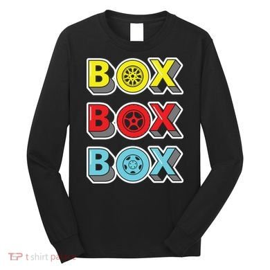 Box Box Box Retro Vintage Racing Long Sleeve Shirt
