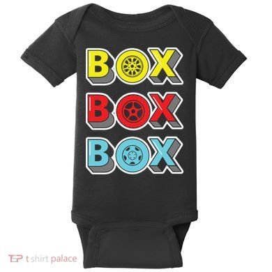 Box Box Box Retro Vintage Racing Baby Bodysuit
