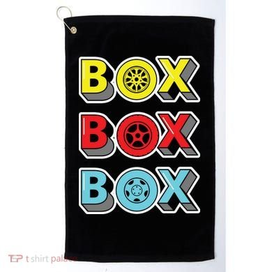Box Box Box Retro Vintage Racing Golf Towel