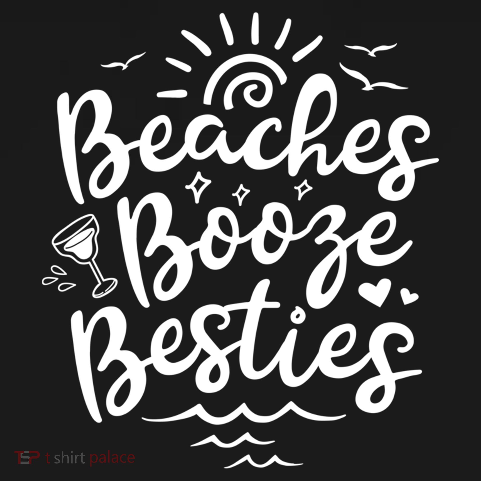 Beaches Booze Besties Summer Best Friend Vacation Gift Women's Hoodie