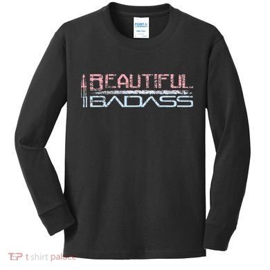 Beautiful Badass Kids Long Sleeve Shirt