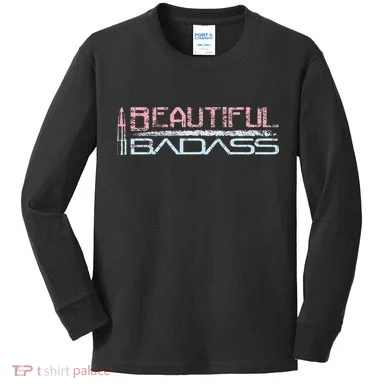 Beautiful Badass Kids Long Sleeve Shirt