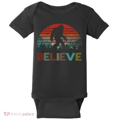 Believe Bigfoot Baby Bodysuit