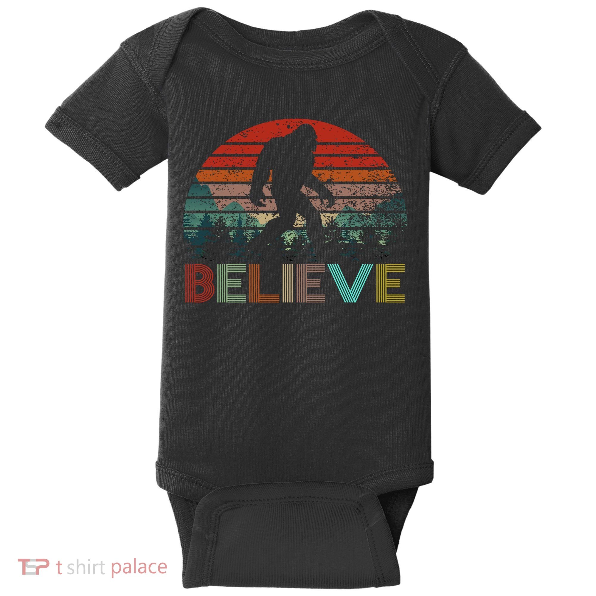 Believe Bigfoot Baby Bodysuit